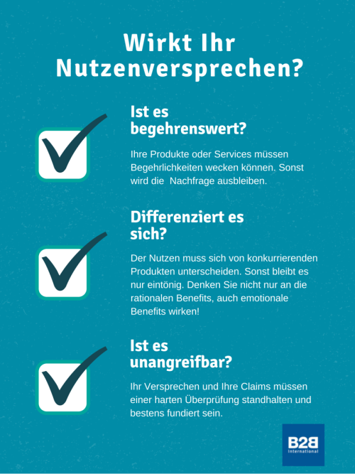 Wirkt Ihr Nutzenversprechen?